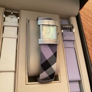 Burberry watch with 3 bands